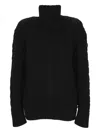 Moncler X Ee72 By Edward Enninful Virgin Wool Sweater In Black