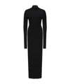 Moncler X Ee72 By Edward Enninful Wool Turtleneck Dress In Black