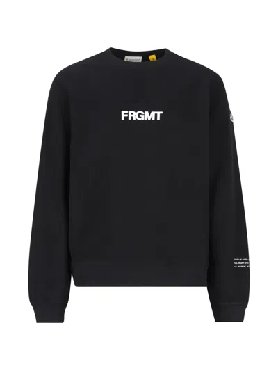 Moncler X Fragment Cotton Sweatshirt In Black