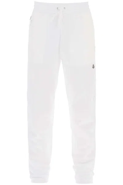 Pre-owned Moncler X Fragment Hiroshi Fujiwara Jersey Jogging Pants In White