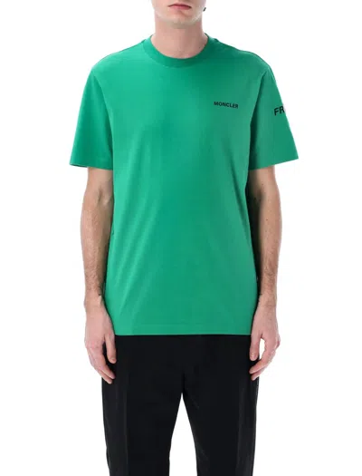 Moncler Genius T-shirt With Maxi Logo In Green