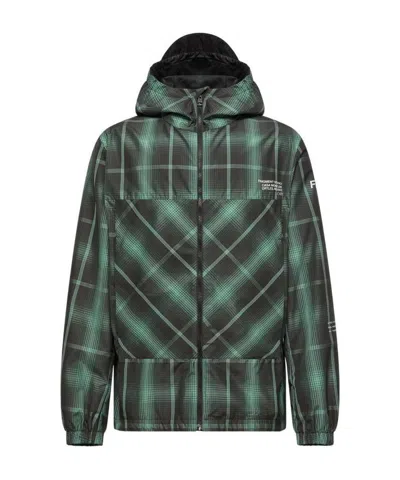 Moncler X Fragment Jitsuyō Hooded Windbreaker In Green