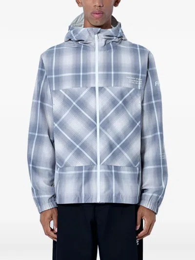 Moncler X Fragment Jitsuyō Plaid-pattern Windbreaker Jacket In Multi