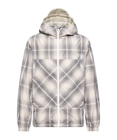Moncler X Fragment Jitsuyo Hooded Windbreaker In Gray