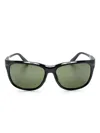 Moncler X Frgmt Biker-frame Sunglasses In Schwarz