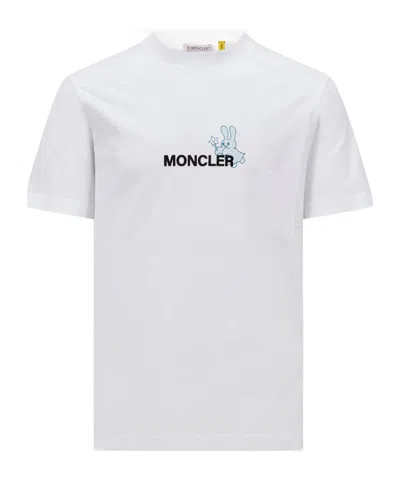 MONCLER MONCLER X FRGMT CARTOON LOGO COTTON T-SHIRT