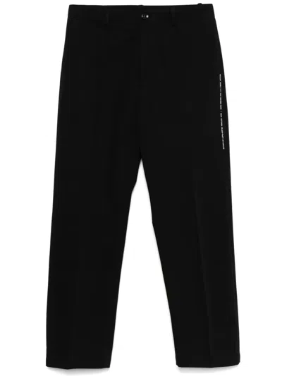 Moncler X Frgmt Cotton Trousers In Black