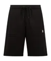 Moncler X Frgmt Embroidered Logo Shorts In Black