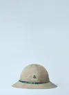 Moncler X Frgmt Hiroshi Fujiwara Logo Motif Bucket Hat In Beige