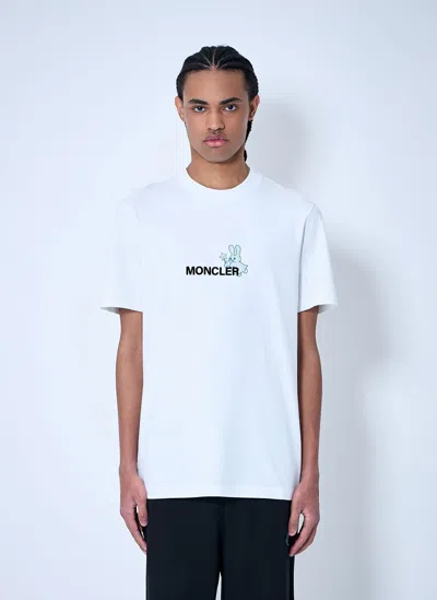 Moncler X Frgmt Hiroshi Fujiwara Logo Motif T-shirt In White