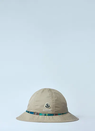 Moncler X Frgmt Hiroshi Fujiwara Men Logo Motif Bucket Hat In White