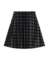 Moncler X Frgmt Houndstooth Pattern Miniskirt In Black