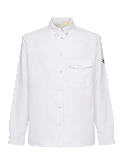 Moncler X Frgmt Jacket With Padded Shirt In White