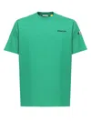 Moncler T-shirt En Coton À Maxi Logo X Frgmt In Pastel Green