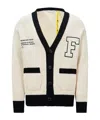 Moncler Cardigan En Coton Brodé X Frgmt In White