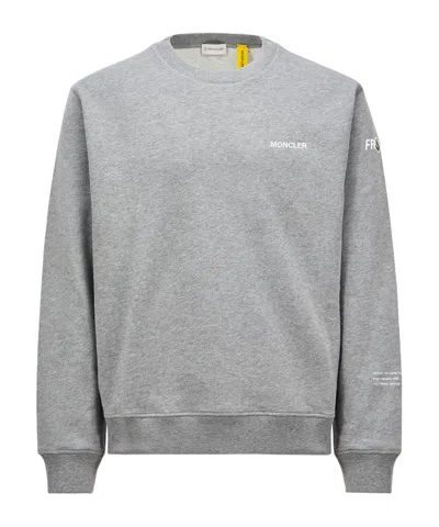 Moncler X Frgmt Long-sleeved Hoodie In Gray