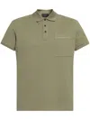 Moncler Men's Cotton Polo Shirt In Green