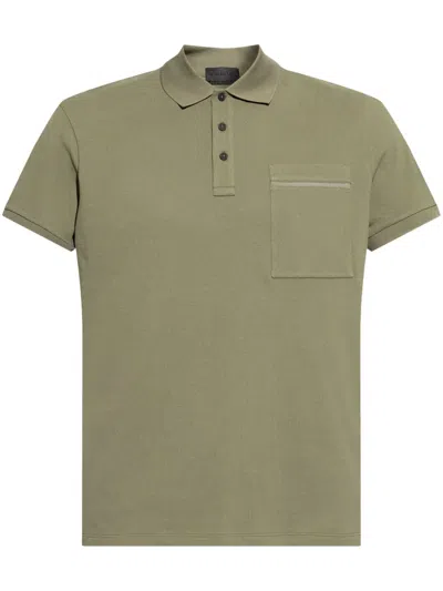 Moncler X Frgmt Pocket-detail Polo Shirt In Green