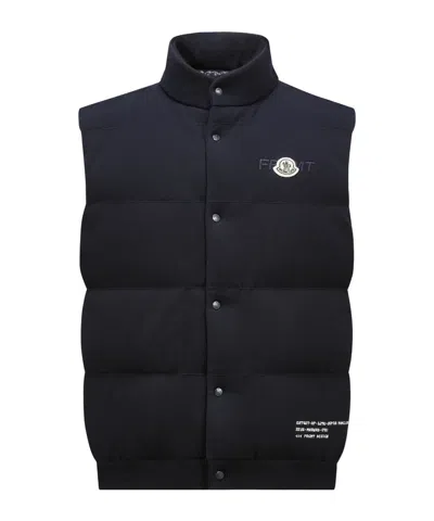 Moncler X Frgmt Sleeveless Down Vest In Blue