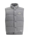 Moncler 7 Frgmt Sleeveless Down Jacket In Charcoal