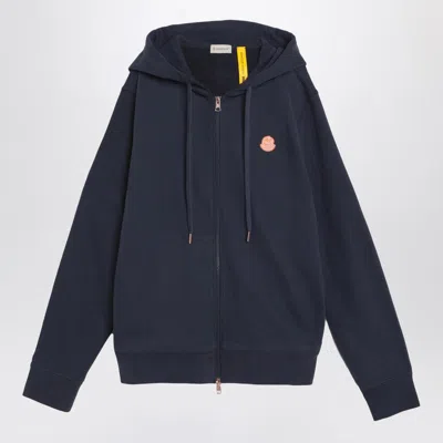 Moncler X Gilga Farm By Donald Glover Blue Zip-up Cotton Sweatshirt