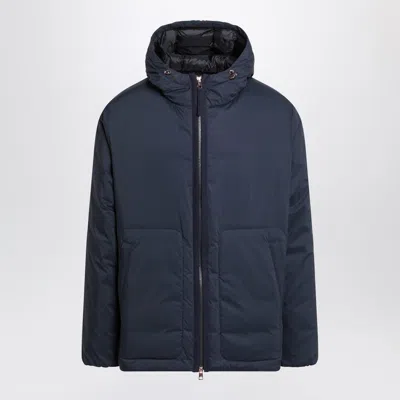 MONCLER X GILGA FARM BY DONALD GLOVER MONCLER X GILGA FARM BY DONALD GLOVER CARACARA PUFFER JACKET IN BLUE COTTON BLEND