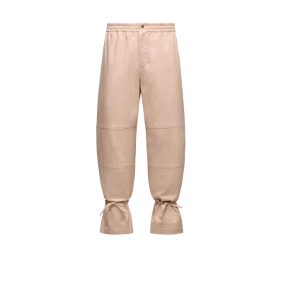 MONCLER X GILGA FARM BY DONALD GLOVER COTTON GABARDINE TROUSERS, MEN, PINK, SIZE: 50