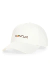 Moncler X Gilga Farm By Donald Glover Embroidered Baseball Cap In White
