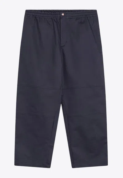 Moncler X Gilga Farm By Donald Glover Gabardine Track Pants In Navy