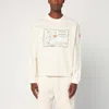 Moncler X Gilga Farm By Donald Glover Men's Ivory Cotton Sweatshirt