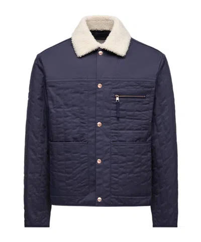 Moncler X Gilga Farm By Donald Glover Kishus Padded Shirt Jacket In Blue