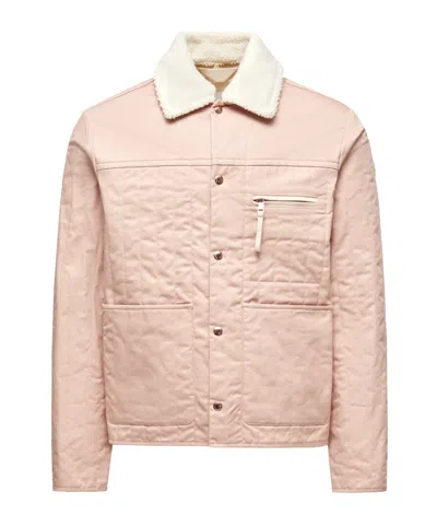 Moncler X Gilga Farm By Donald Glover Kishus Padded Shirt Jacket In Pink
