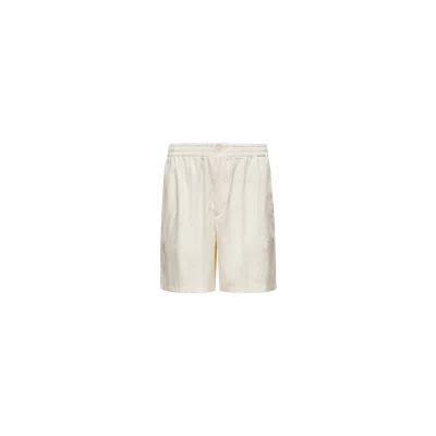 Moncler X Gilga Farm By Donald Glover Linen Blend Shorts In Neutral
