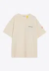 Moncler X Gilga Farm By Donald Glover Logo Patch T-shirt In Brown