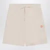 Moncler X Gilga Farm By Donald Glover Men's Ivory Cotton Shorts In Neutral
