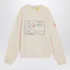 Moncler X Gilga Farm By Donald Glover Men's Ivory Cotton Sweatshirt
