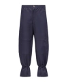 Moncler Pantalon En Gabardine De Coton X Gilga Farm By Donald Glover In Blue