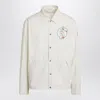 Moncler X Gilga Farm By Donald Glover White Satsuma Shacket In Canvas And Nylon