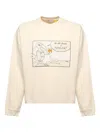Moncler Sweat En Coton X Gilga Farm By Donald Glover In Neutral