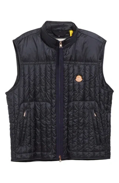 Moncler X Gilga Farm By Donald Glover Tangerine Down Waistcoat In Black