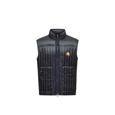 Moncler X Gilga Farm By Donald Glover Tangerine Down Vest, Men, Blue, Size: 4