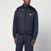 Moncler X Gilga Farm By Donald Glover Tangerine Padded Vest In Blue Nylon