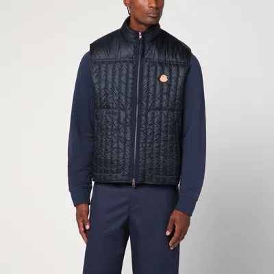 Moncler X Gilga Farm By Donald Glover Tangerine Padded Vest In Blue Nylon