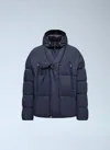 Moncler X Gilga Farm By Donald Glover Tango Short Down Jacket In Blue