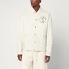 Moncler X Gilga Farm By Donald Glover White Satsuma Shacket In Canvas And Nylon