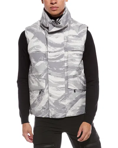 Moncler X Hyke Vanil Print Vest In Gray