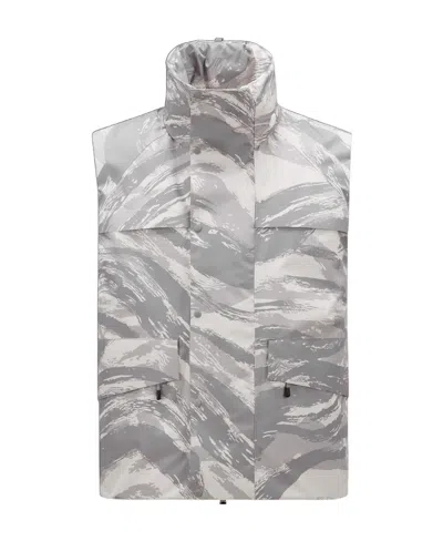 Moncler X Hyke Vanilis Padded Gilet In Gray
