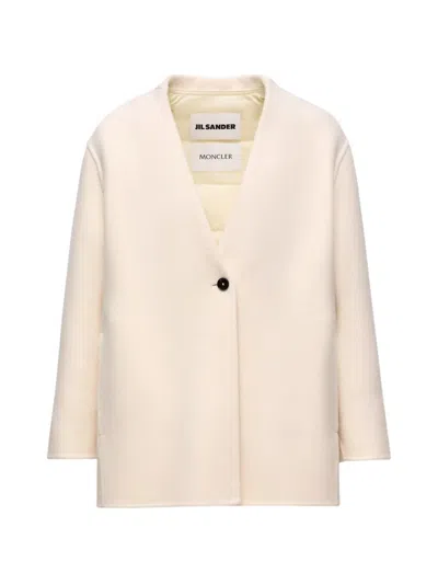 Moncler Jil Sander Francium 3-in-1 Mono-breasted Jacket In Neutral