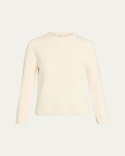 Moncler X Jil Sander Crewneck Wool Sweater In Neutral