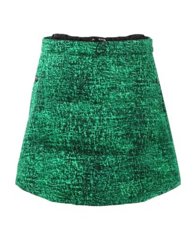 MONCLER MONCLER X JW ANDERSON PADDED DRAWSTRING MINI SKIRT